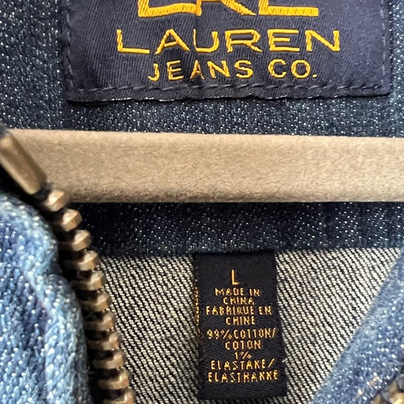 Ralph Lauren Blue Denim Jacket size L - Picture 6 of 8